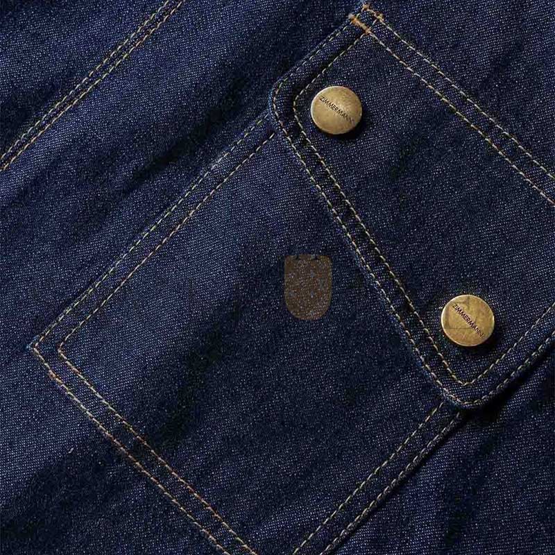 ZIMMERMANN DENIM CARGO BLOUSE 7619TS26R